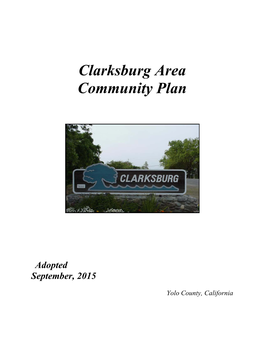 Clarksburg Area Community Plan