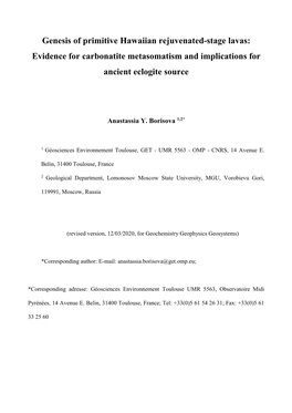 Trace Element Fractionation in Alkaline OIB