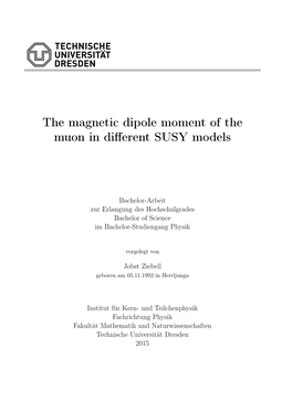 The Magnetic Dipole Moment of the Muon in Different SUSY Models