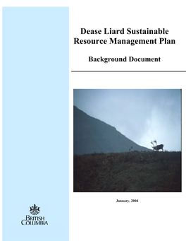 Dease Liard Sustainable Resource Management Plan