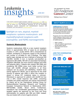 Leukemia Insights June 2021