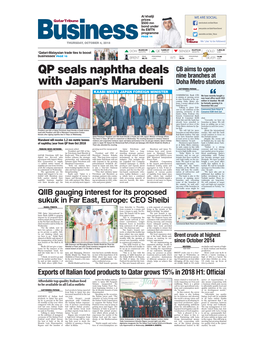 QP Seals Naphtha Deals with Japan's Marubeni