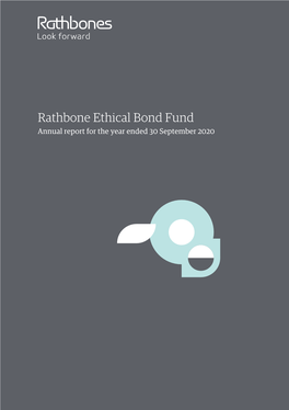 Rathbone Ethical Bond Fund Annual Report for the Year Ended 30 September 2020