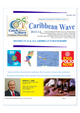 December 2014 Caribbean Partnership Newsletter
