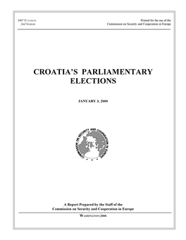 Croatia's Parliamentary Elections