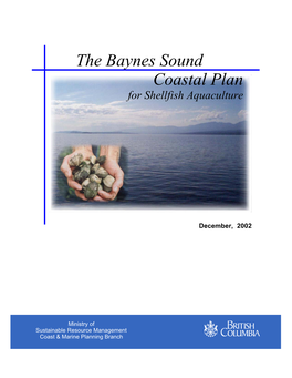 The Baynes Sound Coastal Plan for Shellfish Aquaculture