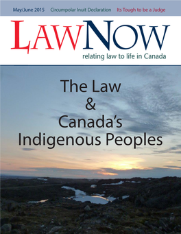 The Law & Canada's Indigenous Peoples