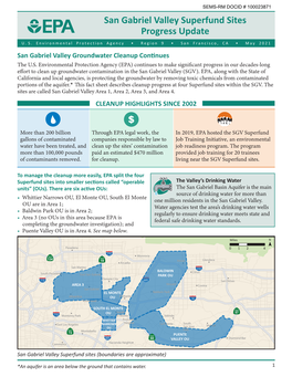 Fact Sheet: San Gabriel Valley All Site Update (English)