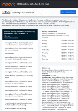 BUS Bus Time Schedule & Line Route