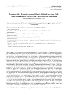 Evolution of Ice-Dammed Proglacial Lakes in Última Esperanza, Chile: Implications from the Late-Glacial R1 Eruption of Reclús Volcano, Andean Austral Volcanic Zone