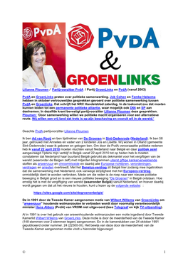 Pvda, Groenlinks En