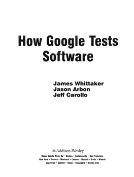 How Google Tests Software