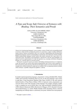 A Type and Scope Safe Universe of Syntaxes with Binding: Their Semantics and Proofs