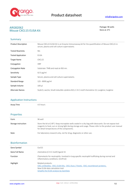 Mouse CXCL15 ELISA Kit (ARG82062)