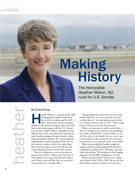 Heather Wilson, ’82, Runs for U.S