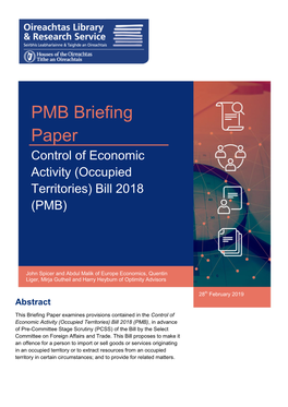 PMB Briefing Paper