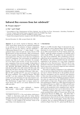 Infrared Flux Excesses from Hot Subdwarfs