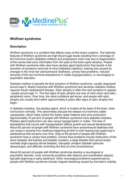 Wolfram Syndrome