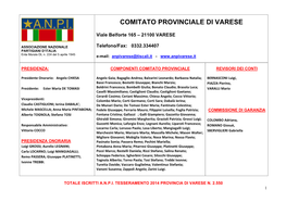 Comitato Provinciale Di Varese