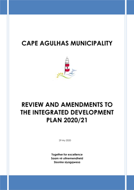 Cape-Agulhas-WC033 2020 IDP Amendment