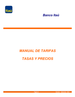 Manual De Tarifas Tasas Y Precios
