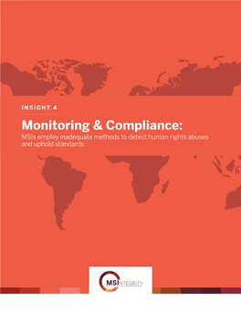 Monitoring & Compliance
