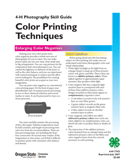 Color Printing Techniques