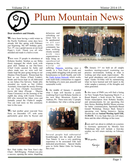 Plum Mountain News