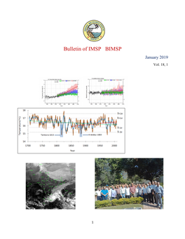Bulletin of IMSP BIMSP January 2019 Vol