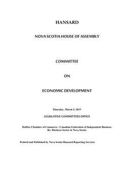 Economic Development Committee