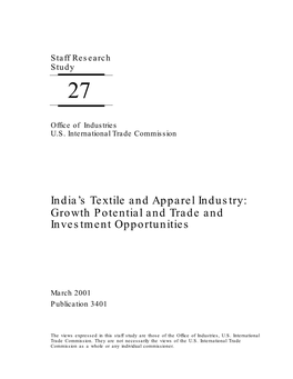 India's Textile and Apparel Industry