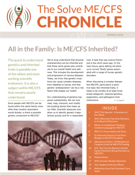 All in the Family: Is ME/CFS Inherited?