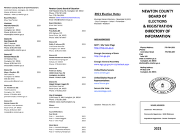 Directory of Current Elected Officials