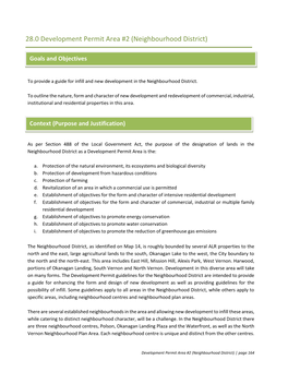 28.0 Development Permit Area #2 (Neighbourhood District)