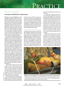 Emergency Battlefield Cricothyrotomy Teaching Case Report