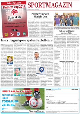 Inters Torgau-Spiele Spalten Fußball-Fans Der Region