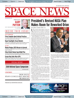SPACE NEWS Previous Page | Contents | Zoom in | Zoom out | Front Cover | Search Issue | Next Page BEF Mags INTERNATIONAL