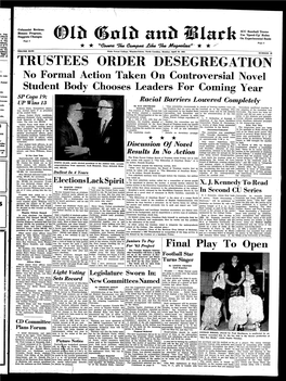 Trustees Order·. Desegregation