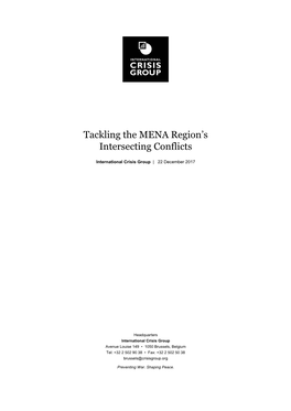 Tackling the MENA Region's Intersecting Conflicts