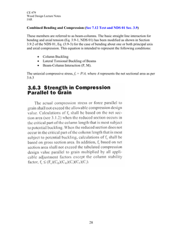 28 Combined Bending and Compression