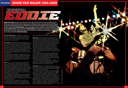 Eddie Van Halen 1955–2020 Remembering