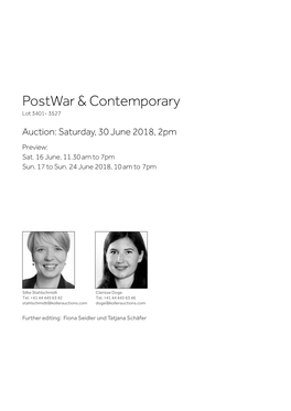 Postwar & Contemporary