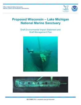 Proposed Wisconsin – Lake Michigan National Marine Sanctuary