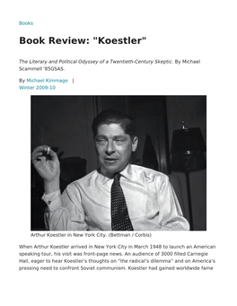 View: "Koestler"