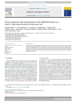 Science Exploration and Instrumentation of the OKEANOS Mission to a Jupiter Trojan Asteroid Using the Solar Power Sail