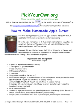 How to Make Homemade Apple Butter