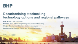 Decarbonising Steelmaking: Technology Options and Regional Pathways