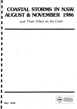 Coastal Storms in Nsw and Their Effect on the Coast