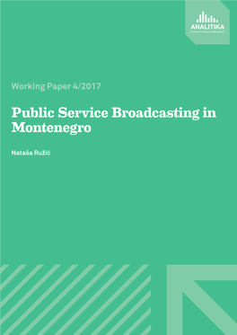 Public Service Broadcasting in Montenegro