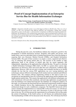 Proof of Concept Implementation of an Enterprise Service Bus for Health Information Exchanges
